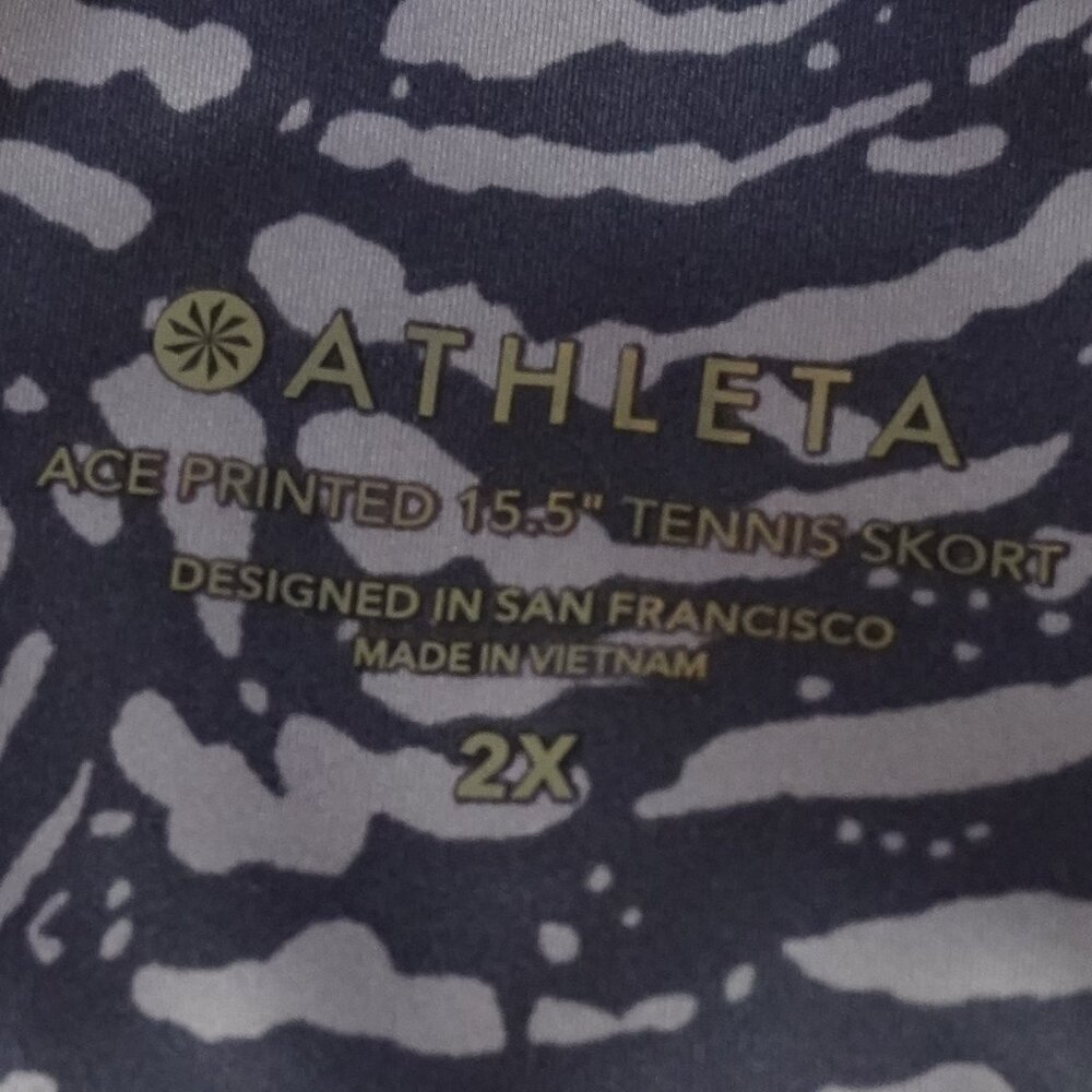 Athleta, Ace, Zebra Tennis Skort, Fiji Medieval Violet, Purple, Lilac - Picture 8 of 10